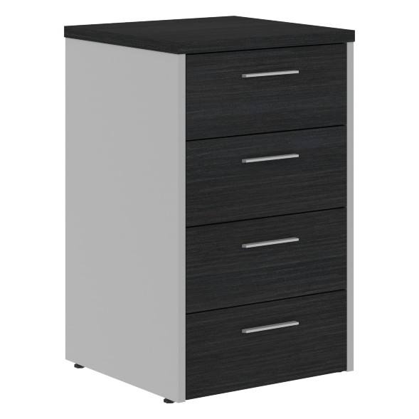 Тумба приставная OLC-4D.1.A Дуб Сонома светлый/Металлик 465х450х750 OFFIX NEW