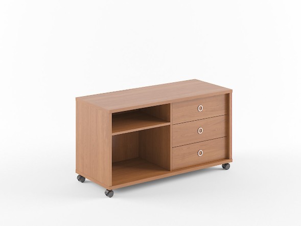 Тумба мобильная В 202 Орех Гарда с фолдингом 1200*500*660