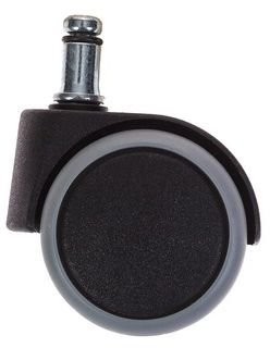 НАБОР КОЛЕС БЮРОКРАТ BRAKECASTORSETPU ЧЕРНЫЙ ДЛЯ ПАРКЕТА/ЛАМИНАТА