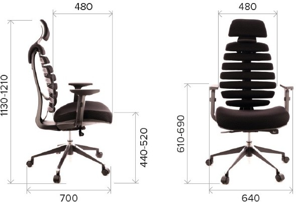 Кресло Everprof Ergo Black Экокожа  в Лесном 