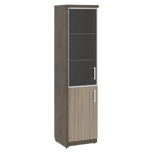 Шкаф СФ-534591 Бетон чикаго тем F187 ST9/Дрифтвуд H3090 ST22/Графит/Черный 537х454,5х2083 WOOD&STONE