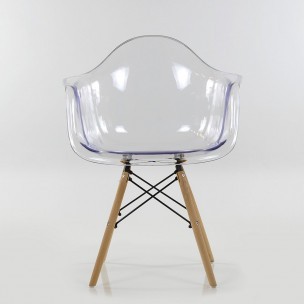 Стул-кресло Style DAW PC прозрачный