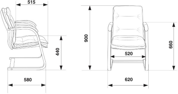 Кресло Бюрократ T-9927WALNUT-AV 