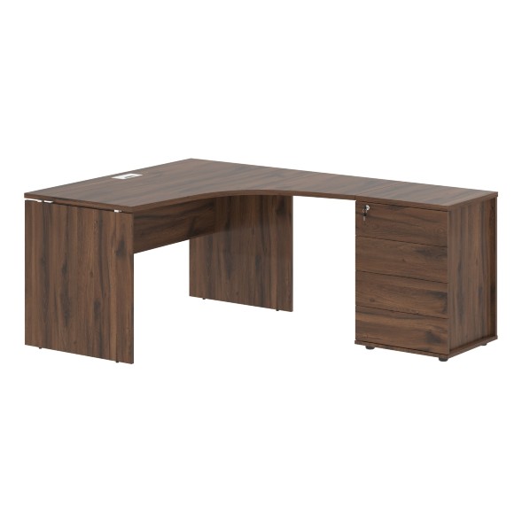 Стол эргономичный с тумбой EDCET 1313(R) 1360х1880х750 EDIS