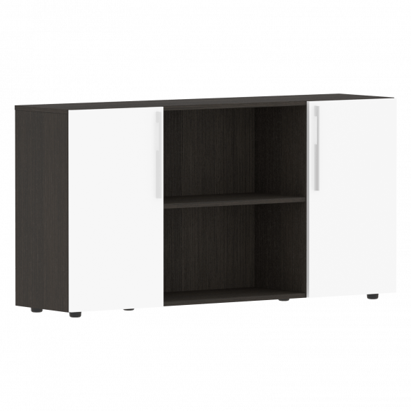 Шкаф с двумя дверями и открытой полкой СП-064-25-22 1600х450х800 KANON