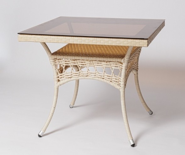 Стол для дачи FM-2001, 850*850 белый