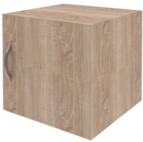 Антресоль узкая с глухой дверью SA-400.1(R) Дуб Сонома светлый 386х375х370