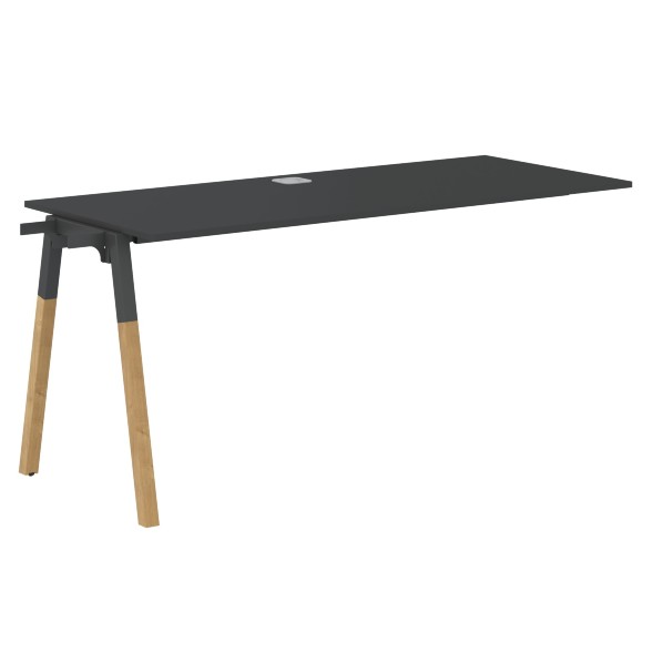 Стол приставной FIST 1567 Белый Премиум/Белый-Бук 1580х670х733 FORTA