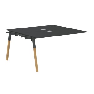 Стол приставной FIWST 1313 Белый Премиум/Белый-Бук 1380х1370х733 FORTA