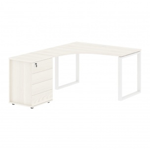 Стол эргономичный с тумбой EQCET 1318(L) 1360х1880х750 EDIS