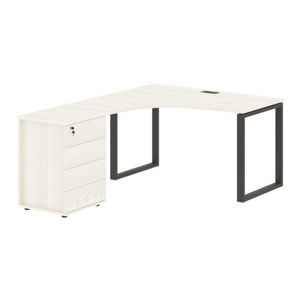 Стол эргономичный с тумбой EQCET 1318(L) 1360х1880х750 EDIS