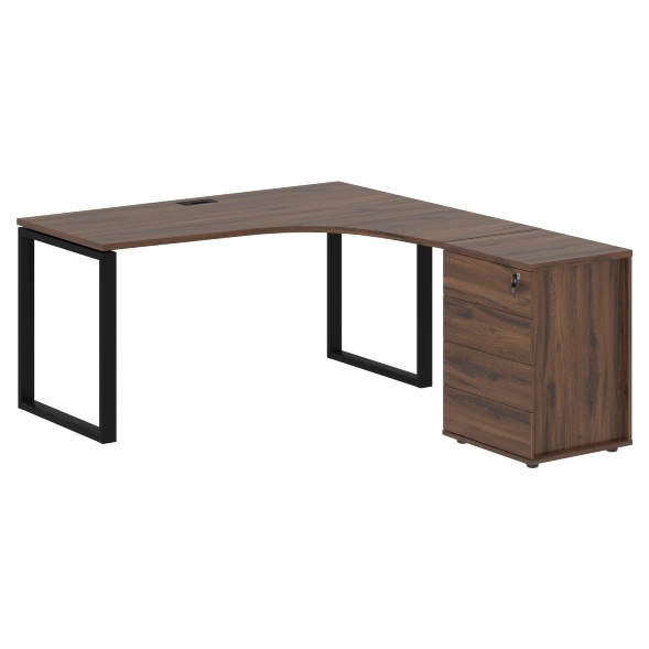 Стол эргономичный с тумбой EQCET 1518(R) 1560х1880х750 EDIS