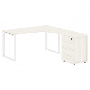 Стол эргономичный с тумбой EQCET 1518(R) 1560х1880х750 EDIS