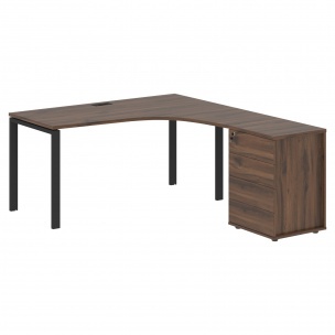 Стол эргономичный с тумбой EUCET 1518(R) 1560х1880х750 EDIS