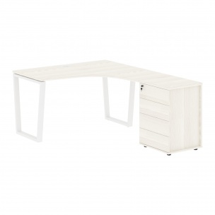 Стол эргономичный с тумбой EVCET 1318(R) 1360х1880х750 EDIS