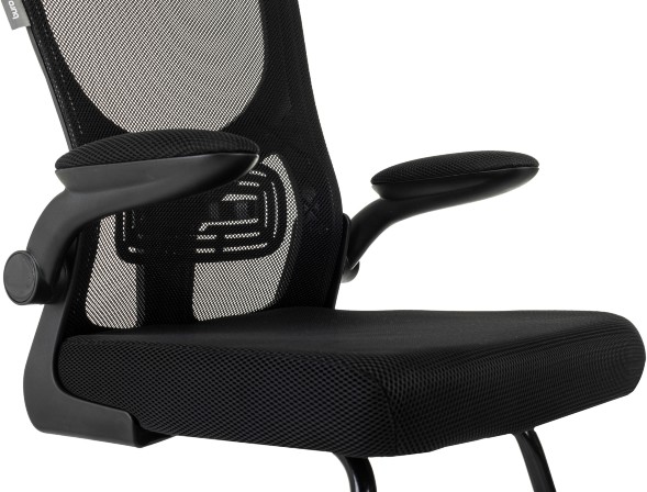 Кресло Бюрократ MC-109 черный TW-01 TW-11 сетка/ткань полозья металл черный