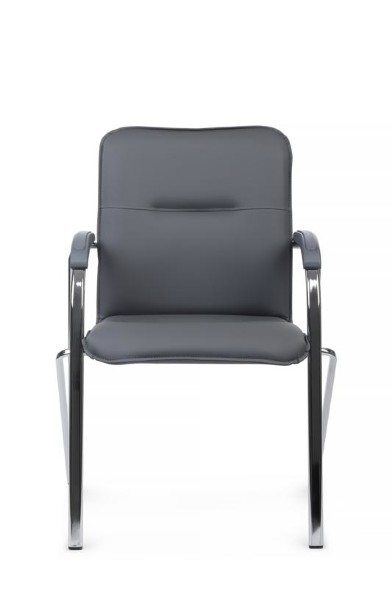 Стул Самба с пластиковыми подлокотниками SMB-03H Хром гальв