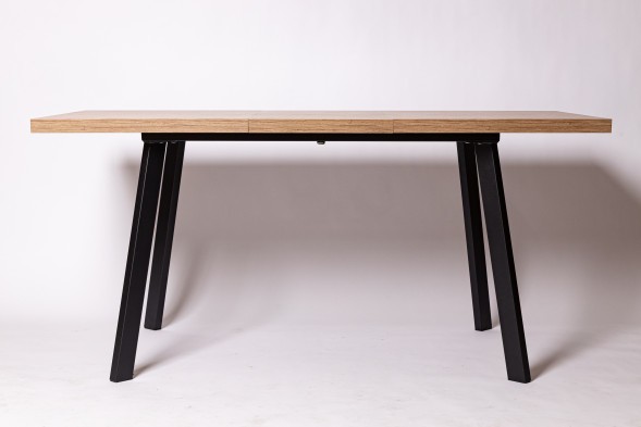 Стол раздвижной HAGEN 120, Дуб Канзас/Коричневый/Черный Текстурный