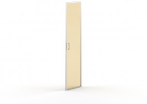 Дверь стеклянная в AL- рамке B 532 420*22*1900 Матовое