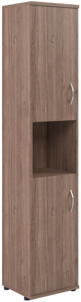 Шкаф колонка с комплектом глухих малых дверей СУ-1.5(L) Ясень Шимо 406*365*1975