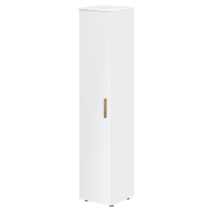 Шкаф колонка с глухой дверью и топом FHC 40.1 Белый премиум/Белый премиум 404х429х1983 FORTA